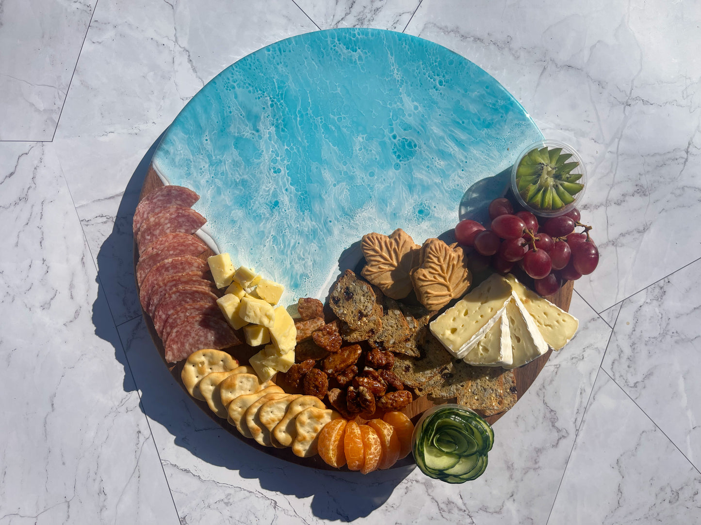 East Indian Walnut Round Charcuterie Boards